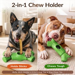 KADTC Durable Bully Stick Holder Tough Chew Dog Toy, Green, Large slide 2 of 8