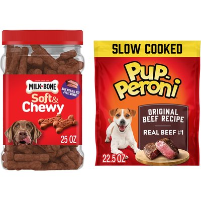 Pup-Peroni Pup-Peroni Original Beef Flavor + Milk-Bone Beef & Filet Mignon Recipe Dog Treats