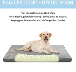 Decflow 23-in Dual-Sided Waterproof Dog Bed with Hidden Zipper & Removable Washable Cover Pet Pad Mat, Gray slide 2 of 7