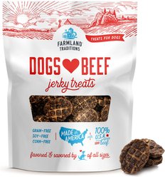 Farmland Traditions USA Dogs Love Beef Grain-Free Jerky Dog Treats, 2.5-lb bag