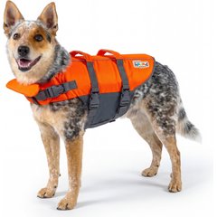 Outward Hound Granby RipStop Dog Life Jacket, Medium, Bright Orange