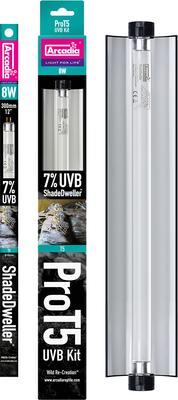 Show full view: Arcadia Reptile Pro T5 Kit ShadeDweller 7% UVB, 8W, 12.5", 10 count slide 4 of 4