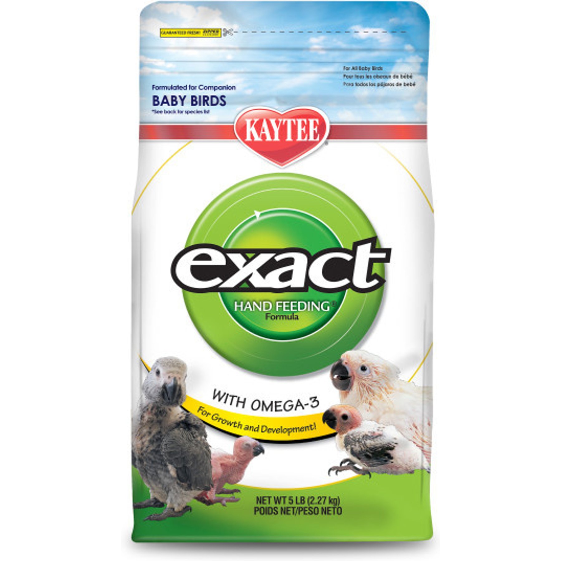 Kaytee Exact Handfeeding Baby Bird Food, 5-lb bag