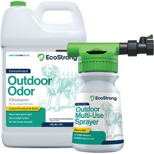 EcoStrong Outdoor Odor Eliminator, 1-gal jug & Multi-Use Sprayer