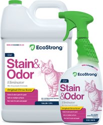 EcoStrong Cat Stain & Odor Eliminator Spray, 1-gal jug & 32-fl oz bottle