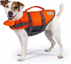 Outward Hound Granby RipStop Dog Life Jacket, Small, Bright Orange