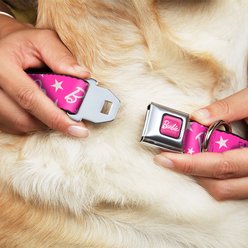 Buckle-Down Mattel Barbie Ponytail Silhouette & Star Dog Collar, Large: 15 to 24-in neck, 1-in wide slide 2 of 8