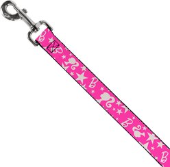 Buckle-Down Mattel Barbie Ponytail Silhouette & Star Scattered Polyester Dog Leash, Pink, 6-ft long, 1-in wide slide 2 of 6