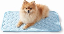 MIXJOY Thin Non-Slip Bottom Machine-Washable Cooling Dog Mat, Light Blue, Medium
