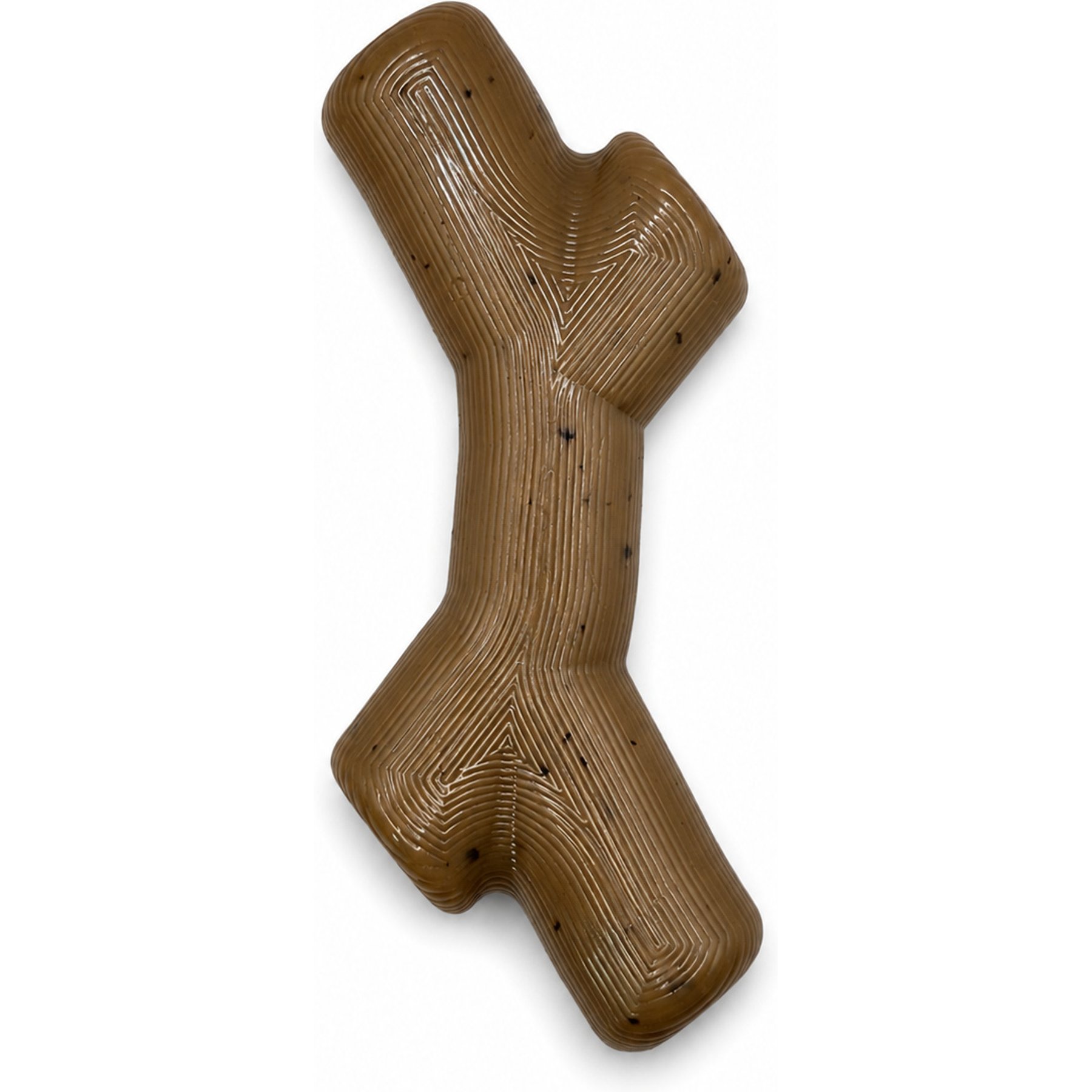 EVERFETCH Durable Stick with Real Hickory Wood Tough Chew Dog Toy, Green, 7-in