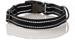 Pet Passion Ranger Reflective Dog Leash & Collar Set, Black, Small: 9-in neck, 3/4-in wide slide 2 of 8