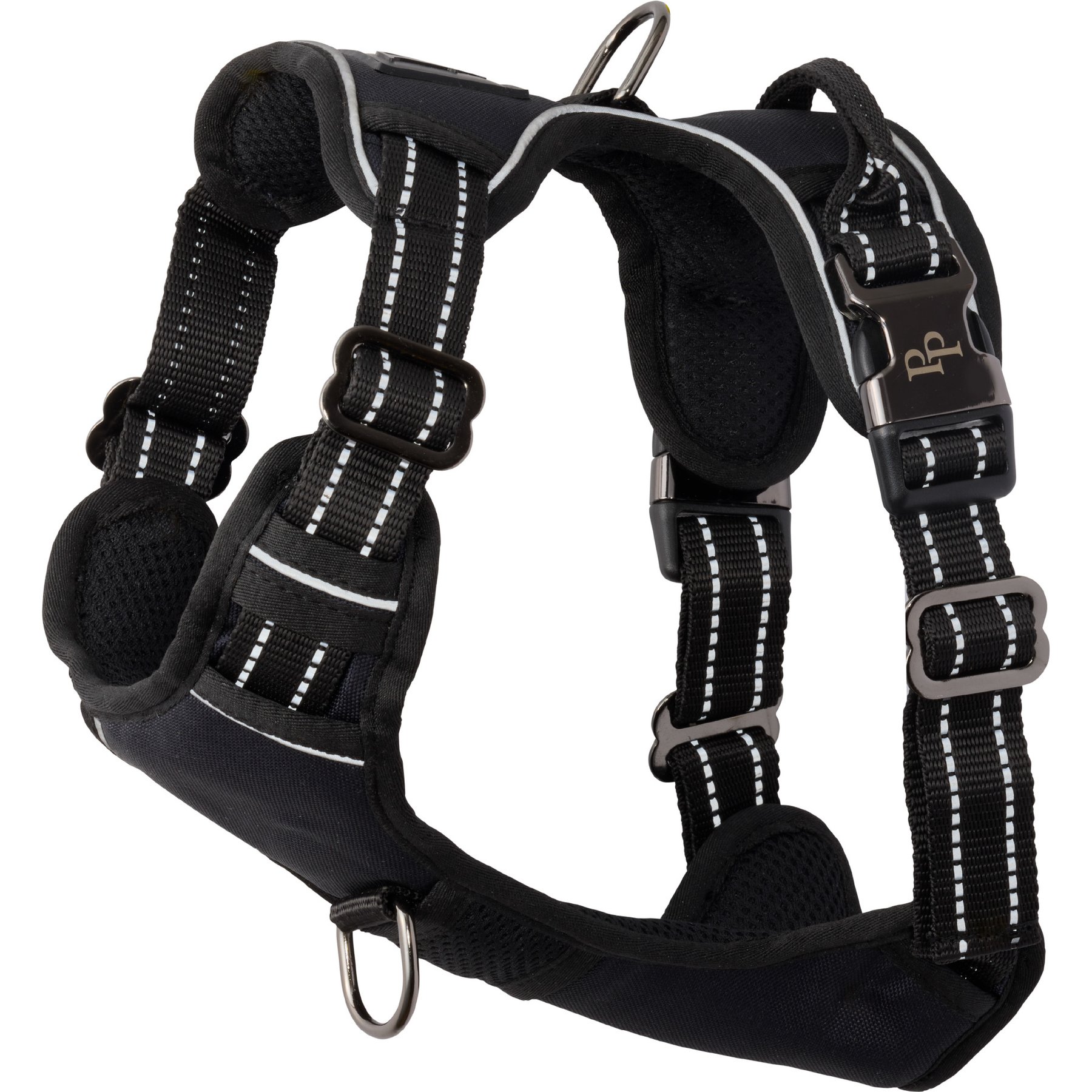 Pet Passion Ranger Reflective Dog Harness, Black, X-Large: 28-in chest