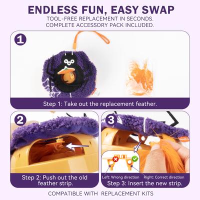 Show full view: Migipaws Interactive Sensor-Activated Halloween Cat Toy slide 4 of 10