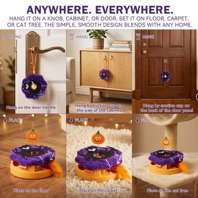 Show full view: Migipaws Interactive Sensor-Activated Halloween Cat Toy slide 5 of 10