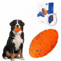 Kseroo Automatic Moving E-TPU Bouncing Rotating Interactive Dog Ball Toy, Orange