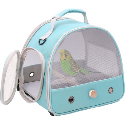 Halinfer Halinfer Portable Vented Mesh Windows Bird Travel Carrier Cage, 1-lb bag, Green