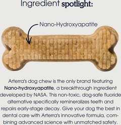 Arterra Pet Science Nano-Hydroxyapatite Stronger Teeth, Fresh Breath, & Healthy Gut Dental Dog Chew, 14 count slide 2 of 9