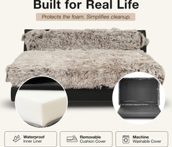 Club Nine Pets Roma Elevated Orthopedic Dog Bed, Brown, Large slide 2 of 9