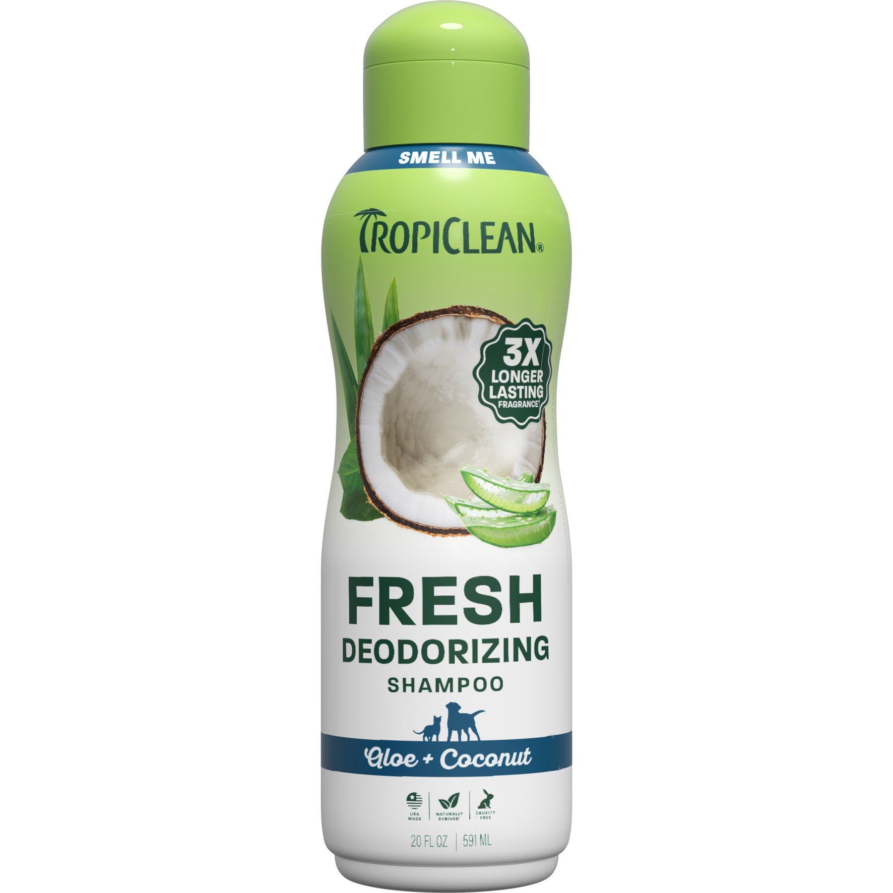 TropiClean Deodorizing Aloe & Coconut Dog & Cat Shampoo, 20-fl oz bottle