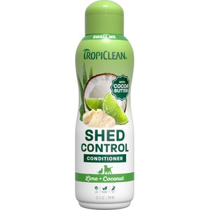 TropiClean Deshedding & Moisturizing Dog Conditioner, Lime & Cocoa Butter Scent, 20-fl oz bottle