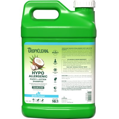 TropiClean TropiClean Hypo-Allergenic Gentle Coconut Puppy & Kitten Shampoo, 2.5-gal bottle
