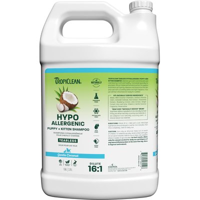 TropiClean TropiClean Hypo-Allergenic Gentle Coconut Puppy & Kitten Shampoo, 1-gal bottle
