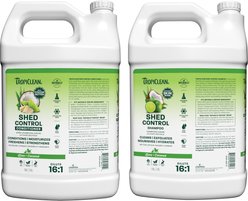 TropiClean Lime & Coconut Deshedding Shampoo, 1-gal bottle + Lime & Cocoa Butter Deshedding Dog Conditioner, 1-gal bottle