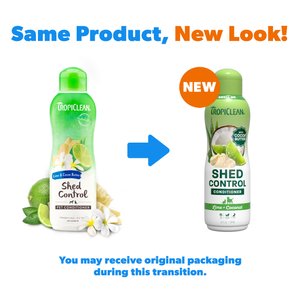 TropiClean Deshedding & Moisturizing Dog Conditioner, Lime & Cocoa Butter Scent, 20-fl oz bottle