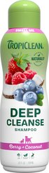 TropiClean Deep Cleaning Berry & Coconut Dog & Cat Shampoo, 20-fl oz bottle