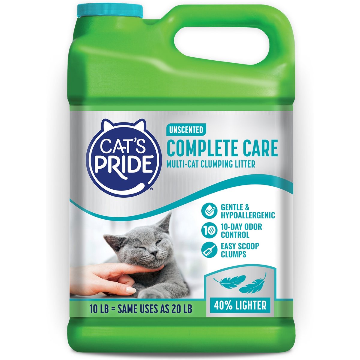 Cat's Pride Fresh & Light Unscented Scoopable Cat Litter, 10-lb jug