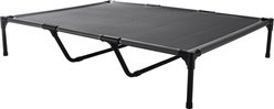 Bencmate Portable Raised Chew Resistant Outdoor Cot Cooling Elevated Dog Bed, Grey, Medium