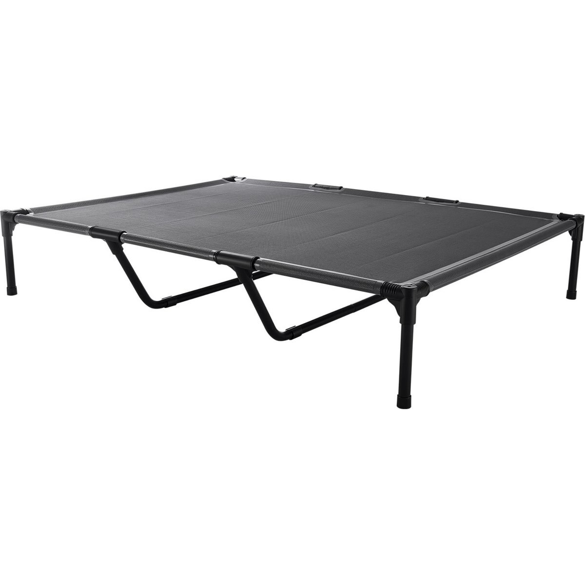 Bencmate Portable Raised Chew Resistant Outdoor Cot Cooling Elevated Dog Bed, Grey, Medium