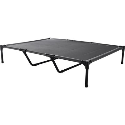 Bencmate Bencmate Portable Raised Chew Resistant Outdoor Cot Cooling Elevated Dog Bed, Grey, Medium