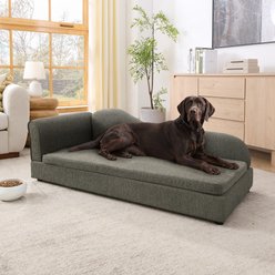 Bencmate Oversized Modern Irregular Soft Cot Dog Sofa Bed with Wave Backrest, Grey