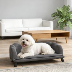 Bencmate Luxury Sofa Pearl Couch Stylish Modern Furniture Novelty Elevated Dog Bed, Medium, Grey slide 1 of 8