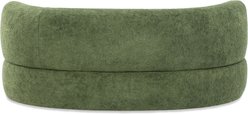 Bencmate Supportive Cozy with Bolster Curved Sofa Couch Novelty Elevated Dog Bed, Green, Medium slide 2 of 8