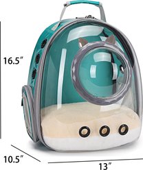 LAIRIES Collapsible Backpack Dog & Cat Carrier, Green slide 2 of 7
