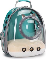 LAIRIES Collapsible Backpack Dog & Cat Carrier, Green
