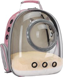LAIRIES Collapsible Backpack Dog & Cat Carrier, Pink