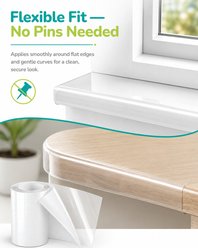 Fido Fave Window Sill Dog & Cat Scratch Protector with Custom Cut Grid Backing, Transparent slide 2 of 8
