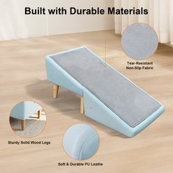 Newget 2-in-1 Stairs & Seat Foldable, Anti-Slip, High-Density Foam, Solid Wood Base for Sofa/Bed Dog & Cat Steps slide 2 of 8