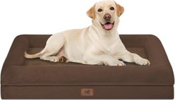 Song Puppy Orthopedic Bolster Dog Bed, Coffee, X-Large: 41 x 29 x 7.0-in