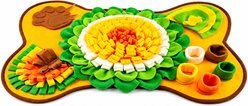Casfuy Funny Squeaky Snuffle Dog Mat, 17 x 25-in
