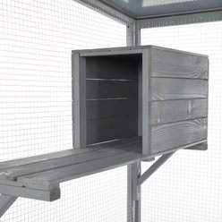 Bencmate Multi-Level Locking Cat Crate with Wheels, Grey, Medium: 31.5 x 70.28 x 70.28-in slide 2 of 8