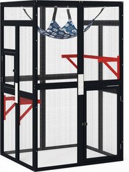 Bencmate Gothic Weatherproof Outdoor Locking Cat Crate, Multicolor, Medium: 33.27 x 63.78 x 63.78-in