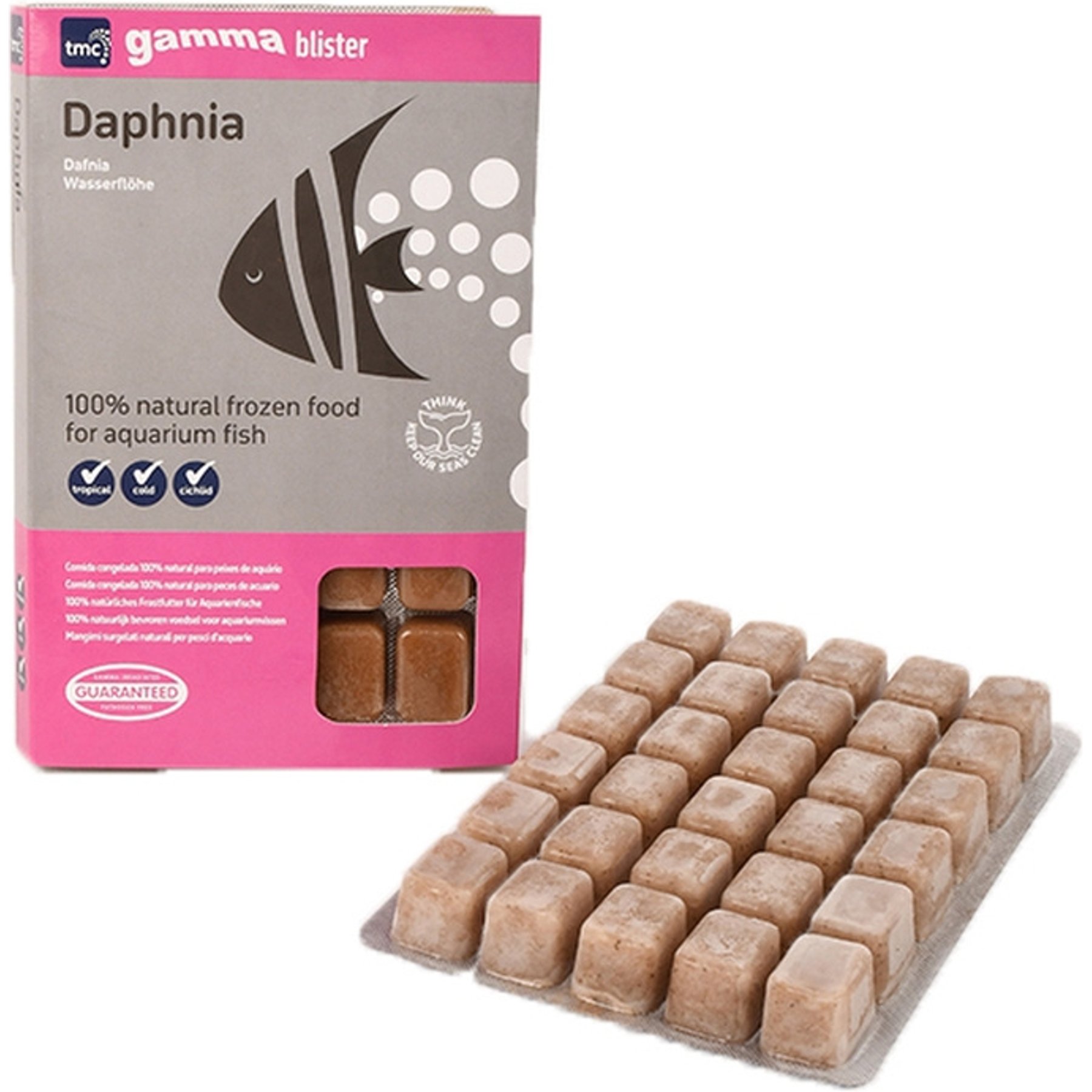 Gamma Daphnia Blister Pack Fish Food, 100-gram, 6 count