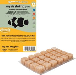 Gamma Mysis Shrimp + Garlic Blister Pack Fish Food, 100-gram, 6 count