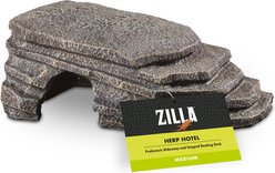 Zilla Herp Hotel Naturalistic Hide Bearded Dragon Basking Platform, Medium