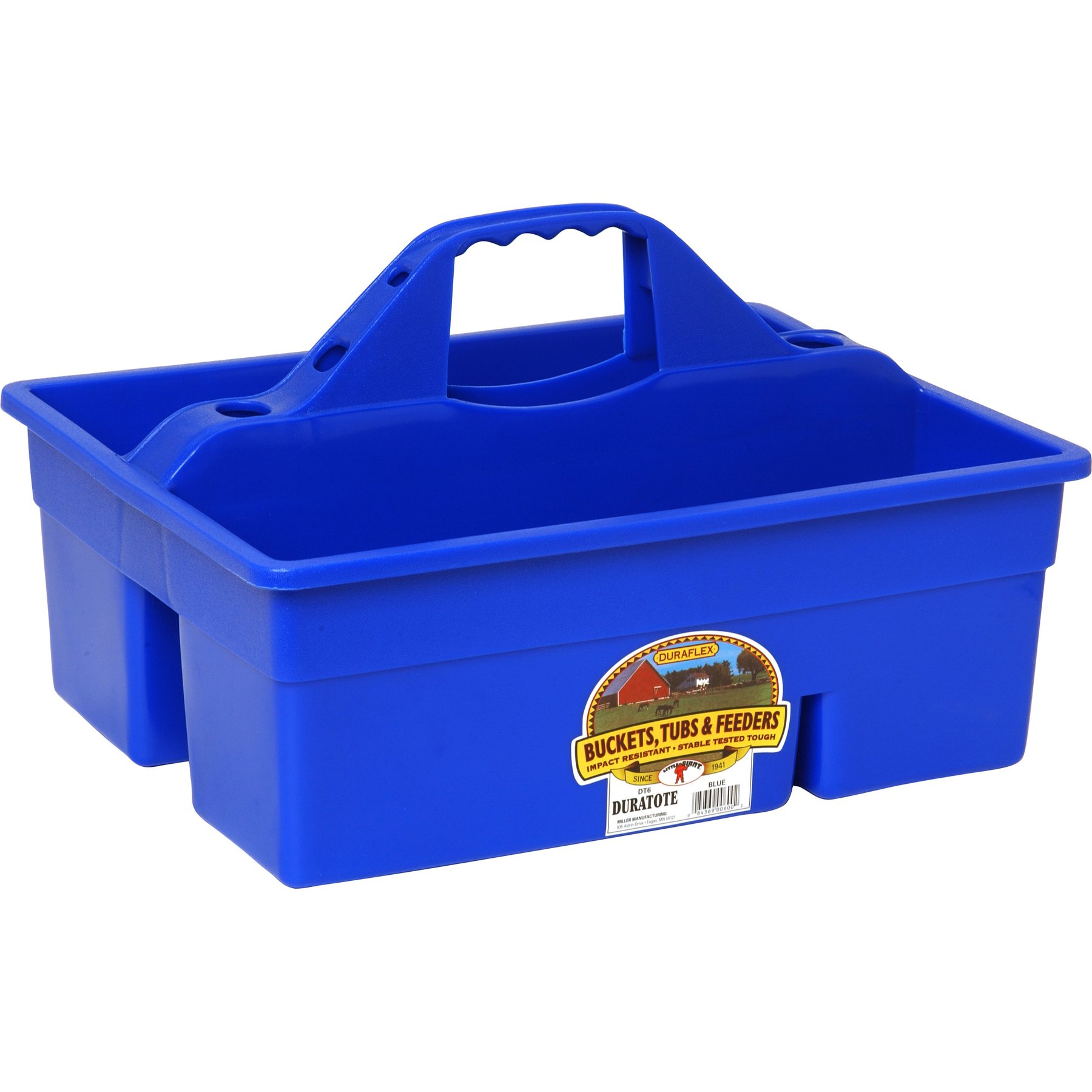 Little Giant Duratote Tote Boxes Horse Grooming Tool, 18 x 13.75 x 10-in, Blue