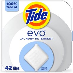 Tide Evo Free & Gentle Laundry Detergent, 42 count